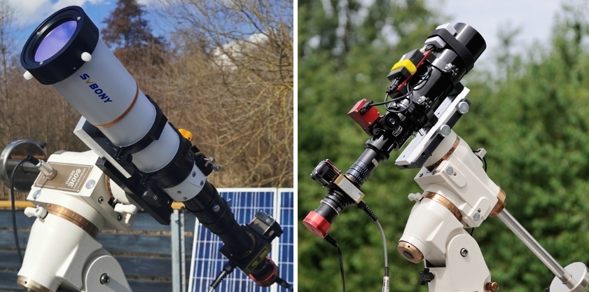 Neuer Refraktor 70mm F6 für die ganze Sonne in Ha